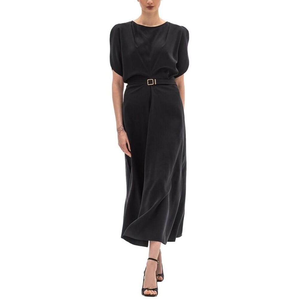 Bgl Womens  Midi Dress, Black